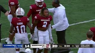 UMass FB  Broadcast Highlights vs CCSU  92124 [upl. by Ydnarb276]