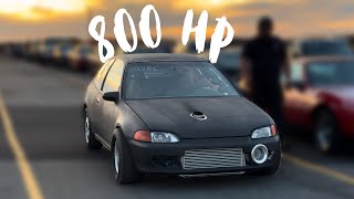 800HP CIVIC SETS NEW RECORDS [upl. by Llednohs962]