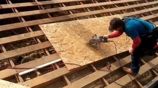 HOW TO INSTALL PLWOOD SHEATHINGThe best installation video Roofing video [upl. by Depoliti286]