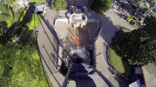 Front seat of Oblivion at Alton Towers Resort [upl. by Akiemehs]