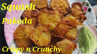 Squash Pakoda  Squash Pakora Recipe  Squash er Bora [upl. by Oah]