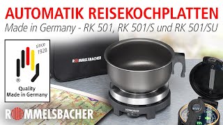 ROMMELSBACHER Reisekochplatten RK 501 RK 501S und RK 501SU 🏖️ Immer und überall einsatzbereit 🍳 [upl. by Aivartal512]