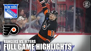 New York Rangers vs Philadelphia Flyers  Full Game Highlights  ESPN NHL [upl. by Brandi]