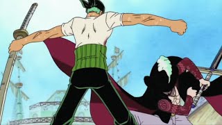 Zoro VS Mihawk  Mihawk recognizes Zoros potential  One Piece [upl. by Theurer]