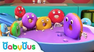 Diez Donas Coloridas  Canción Infantil  Aprender Colores  BabyBus Español [upl. by Nissensohn]