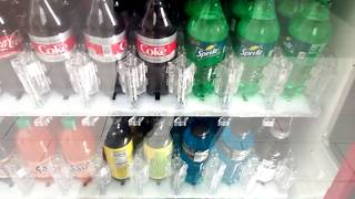 Dixie Narco BevMax 4 Glass Front CocaCola Vending Machine Ontario Mills Mall  Ontario CA USA [upl. by Aiekat694]