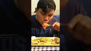 eating salmon mukbang rawshrimp [upl. by Utas]