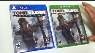 Tomb Raider Definitive Edition Xbox One Unboxing [upl. by Borszcz]