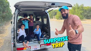 Surprise trip with family in new car 😍🚙 sab ko gaari kesi lagi [upl. by Ecinev]