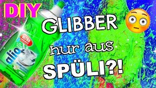 DIY GLIBBI SCHLEIM aus SPÜLI und SALZ I Slime OHNE Kleber und Waschmittel Basteln Anleitung [upl. by Janelle447]