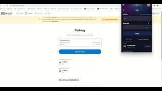 NEAR Staking w SENDER Wallet [upl. by Lesly]