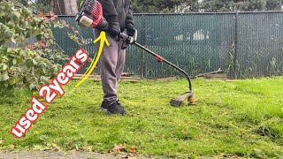 Review of the Troy Bilt Gas 4 Cycle Lawn Mower After 2 Years of Use [upl. by Sonaj]