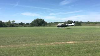 Cessna P210N Texas STOL Roundup 2016 Obstacle Landing [upl. by Warfore722]