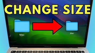 How To Change Icon Size On Mac [upl. by Nnaitsirhc45]