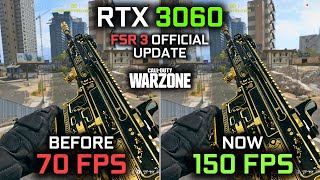 FSR 3 arrived to Warzone  RTX 3060 with Frame Generation [upl. by Ahtivak]