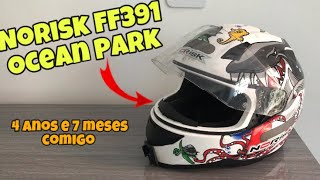 OPINIÃO DE DONO 3  CAPACETE NORISK FF391  MOTOLP101 [upl. by Anelec]