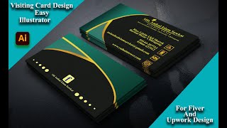 Professional Creative visiting card designs in Illustrator [upl. by Eilema]