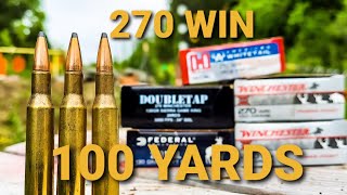 270 Win  100 Yard AMMO TEST [upl. by Avera]