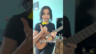 EASY Fingerpicking Ukulele Tutorial shorts [upl. by Edmond]