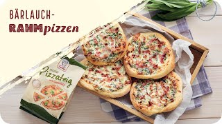 Frühlingshaft RahmPizzen mit Bärlauch [upl. by Benil46]