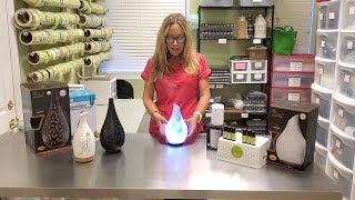 How to use Aromatherapy Essential Oil Diffuser  Ultrasonic Mist Humidifier amp Diffuser 7 LED Color [upl. by Vaules]