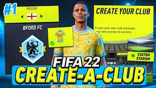 FIFA 22 Create A Club Career Mode  GREENWOOD Signs For MY NEW TEAM Ep 1 [upl. by Assenar]