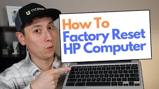 How To Factory Reset HP Computer  Restore To Factory Settings Windows 11 [upl. by Hgielrak250]