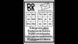 Sílabas Trabadas Br bra bre bri bro bru alfabetización bavaropuntacana republicadominicana [upl. by Alejna994]