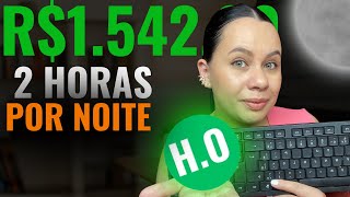 R154200 EM 2 HORAS POR NOITE TRABALHO HOME OFFICE NOTURNO [upl. by Eserehc]