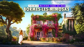 Exploring BormeslesMimosas in 4K60 HDR  A Scenic Walking Tour  European Walking Tours [upl. by Munafo58]