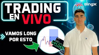 BITCOIN subiendo pero ¿hasta dónde ⭕TRADING en VIVO⭕ trading vivo hoy btc [upl. by Nahs]