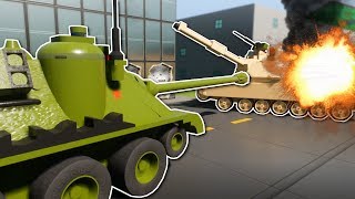 2v2 TANK BATTLE  Brick Rigs Multiplayer Gameplay  Lego Tank Battle challenge [upl. by Hanaj]