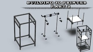 Big Hypercube Core XY 3D Printer Complete Build 2 Build CAD model of 3DPrinter with exact dimension [upl. by Ezra]