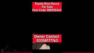 Toyota Rivo Rocco For SalePost Code 3009202421carbuying cardealerkarachi hondacars automotive [upl. by Noiemad]