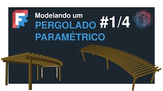 Pergolado paramétrico no FreeCAD  Terças [upl. by Treat]