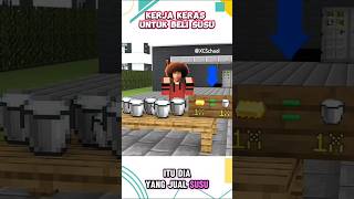 Perjuangan tengetenge untuk belikan susu anaknya shorts roblox minecraft [upl. by Marleen483]