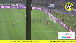 ALMIRANTE BROWN VS INDEPENDIENTE RIVADAVIA MZA [upl. by Assirram]