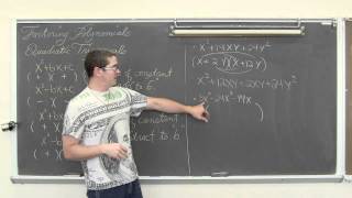 Factoring Quadratic Trinomial x2bxc Polynomial [upl. by Parke159]