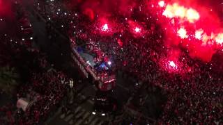 Festejos Benfica Campeão 2014  Marquês de Pombal HD  Skyeyept [upl. by Moriyama]