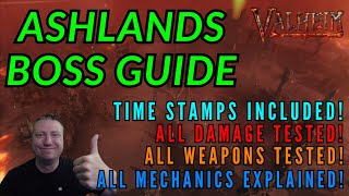 Valheim  The ULTIMATE Ashlands Boss Guide [upl. by Erkan]