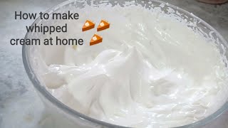 How to make whipped cream at home [upl. by Sedruol]