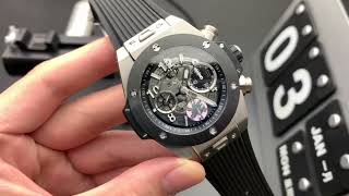 Hublot Big Bang Unico Titanium Case Black Ceramic Bezel Size 45mm BBF 11 Best Edition Skeleton [upl. by Grange]