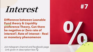 Difference bw Loanable funds amp Keynesian theory  Zero interest  Real monetary  Part7  EK [upl. by Steck]