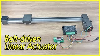 Beltdriven Linear Rail Actuator Slide Test [upl. by Eylk667]