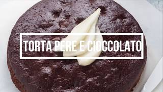 TORTA PERE E CIOCCOLATO senza uova burro e latte vegana  Chiarapassion [upl. by Eeleimaj]