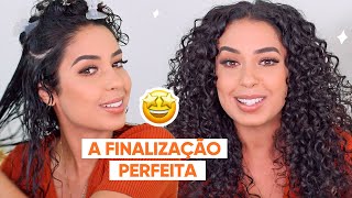 A FINALIZAÇÃO PERFEITAR PRO SEU CABELO CACHEADO DEFINIÇÃO E VOLUME NA MEDIDA  JULIANA LOUISE [upl. by Lidda]