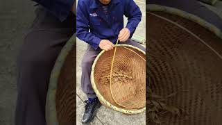 The process of weaving a bamboo basket [upl. by Camey]