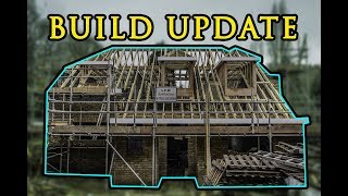 BUILDING A HOUSE ALONE from START TO FINISH  EP 29 mid build house tour [upl. by Alyaj823]