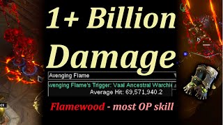 Black Zenith Flamewood is absolute MONSTER 1bil damage  Path of Exile 323 Affliction [upl. by Orwin344]