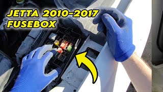 Fuse Box Locations on 20102017 Volkswagen Jetta [upl. by Dion]